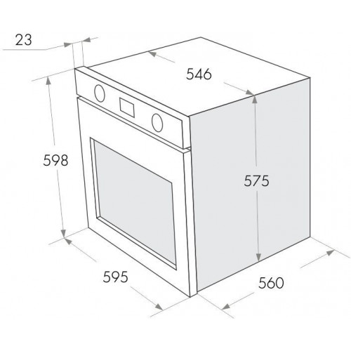 Духовой шкаф Газовый Maunfeld MGOG 673B