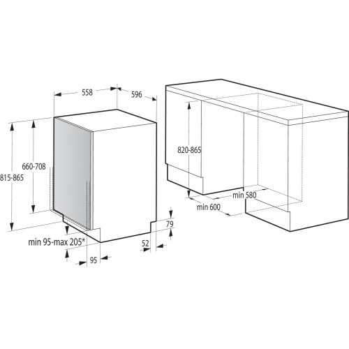 Посудомоечная машина встраив. Gorenje GV62040