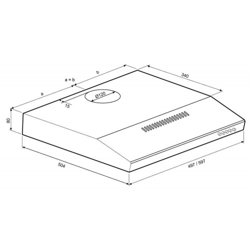 Вытяжка козырьковая Krona Jessica PB 500 slim