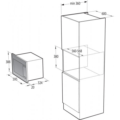 Микроволновая печь Gorenje BM201AG1X