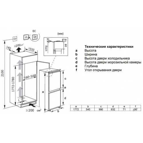 Холодильник Lex RBI 240.21 NF