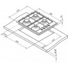 Газовая варочная поверхность Darina 1T1 BGM 341 12 X