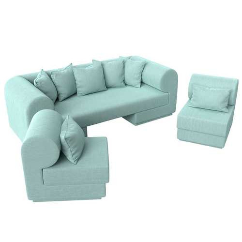 Набор Кипр-3 (диван, 2 кресла) Berat Ментоловый