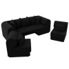 Набор Кипр-3 (диван, 2 кресла) Черный