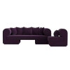 Набор Кипр-2 (диван, кресло) Фиолетовый