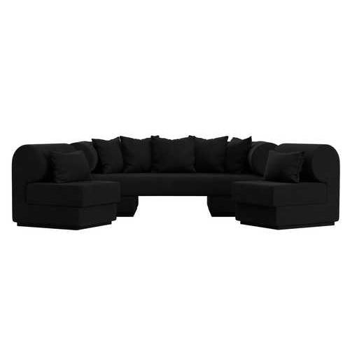 Набор Кипр-3 (диван, 2 кресла) Черный