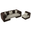 Набор Кипр-2 (диван, кресло) Корфу 02\коричневый