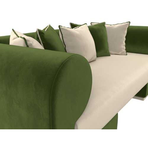 Набор Кипр-2 (диван, кресло) Бежевый\Зеленый
