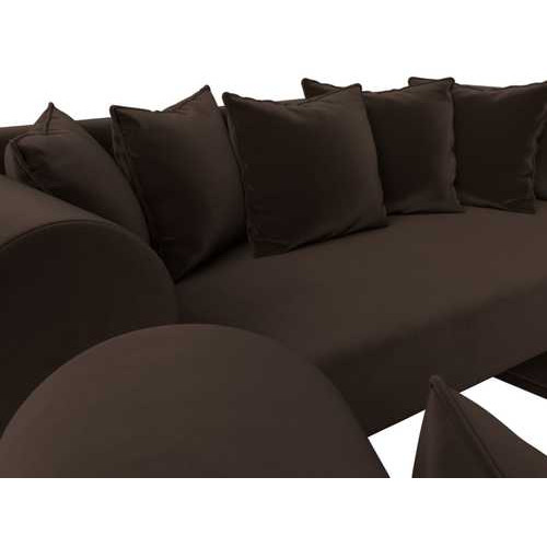 Набор Кипр-3 (диван, 2 кресла) Коричневый