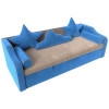Детский диван-кровать Рико Бежевый\Голубой