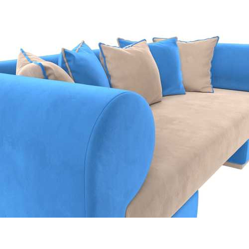 Набор Кипр-2 (диван, кресло) Бежевый\Голубой