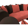 Набор Кипр-3 (диван, 2 кресла) Коралловый\Коричневый