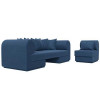 Набор Кипр-2 (диван, кресло) Berat Синий