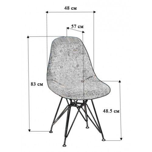 Стул Eames Блю/CR