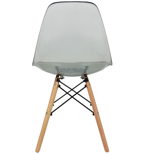 Стул Eames прозрачный серый