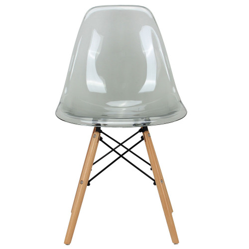 Стул Eames прозрачный серый