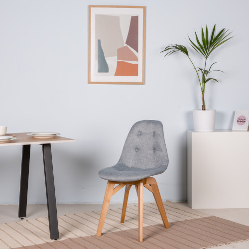 Стул Eames lite Грей/Натуральный Бук