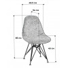 Стул Eames Cacao milk/CR