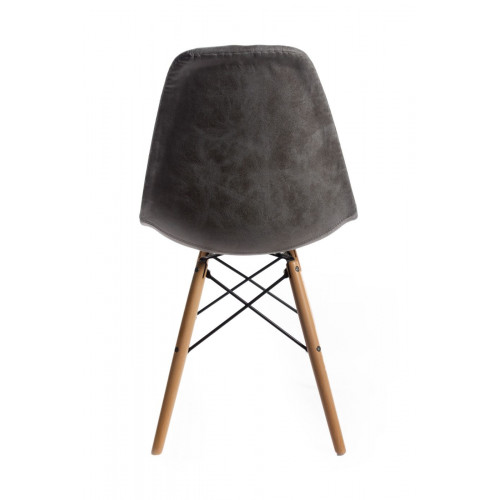 Стул Eames DSW leather серый