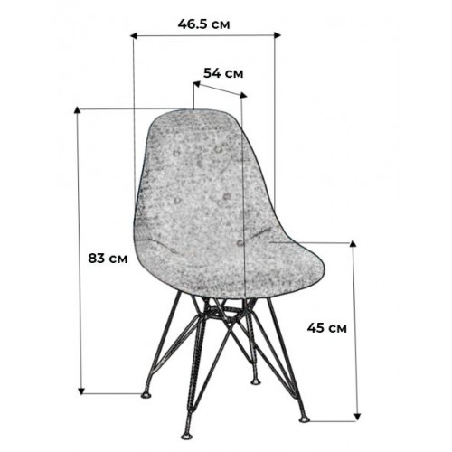 Стул Eames W Сканди Браун