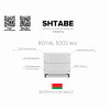 Стол-консоль SHTABE ROYAL 5003 эко, Белый-Белый-Черный