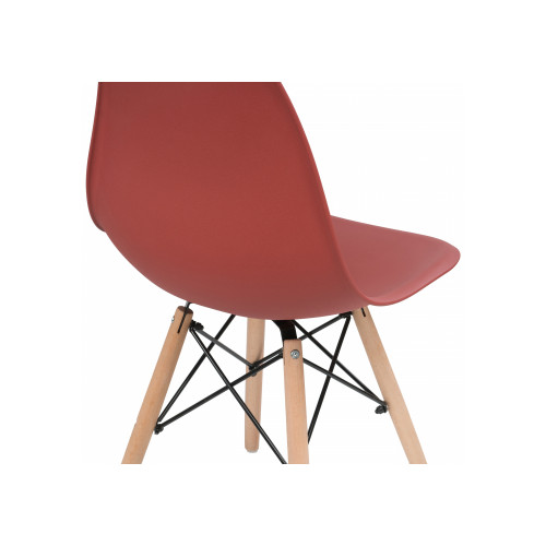 Пластиковый стул Eames PC-015 bordeaux